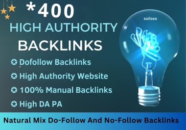 Manually 400+ HQ Profile Backlinks for Google Ranking.