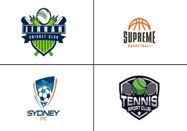 I will do unique sports club logo design