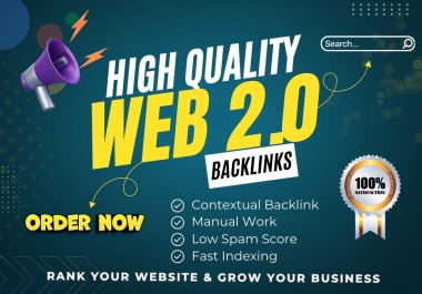 25 High quality Web 2.0 Backlinks to increase your google ranking