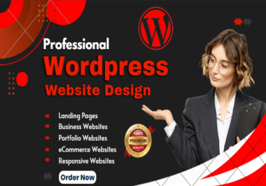 I will develop professional responsive and perfect pixel wordpress website design