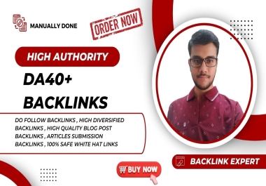 I will get you high da 40 do follow backlinks