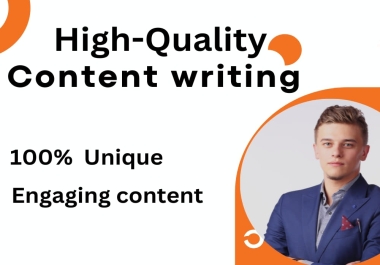 I will write unique article with zero plagiarism