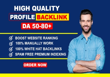 I will create 100 high quality SEO profile backlinks for googles top ranking