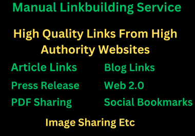 100 Manual linkbuilding backlinks for your website