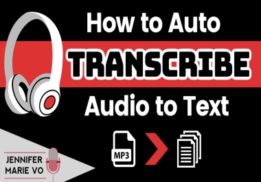 I will transcribe your podcasts videos & audios to text