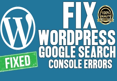 I will fix wordpress indexing issues,  all google search console errors,  issues