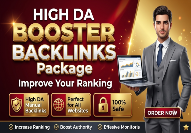 Booster authority backlinks Package Rank 1st page on google