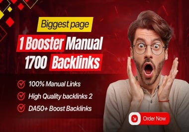 Google Page 1 SEO Rank Booster 1700+ Manual High DA Backlinks for Website Ranking
