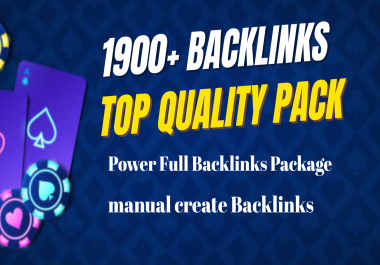 Take your Website to high ranking with our 1900+ seo backlinks package