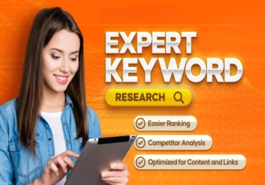 Research 50 most profitable keywords for your website