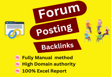 You will get high authority 60 forum posting backlinks