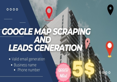 Google Map Scraping and active B2B leads generation