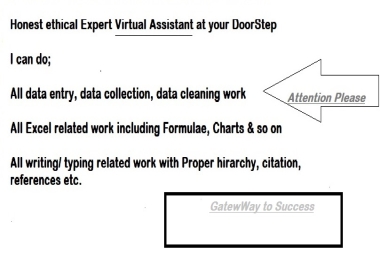 Honest,  Ethical,  Expert Virtual Assistant Services