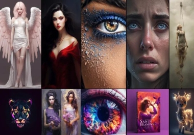 I Will create ai generated art using your text and imagination