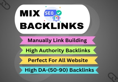 I will do complete 100 mix backlinks for rank your website