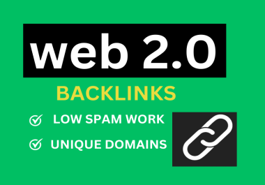 I will do 100 web 2.0 backlinks fully white hat method