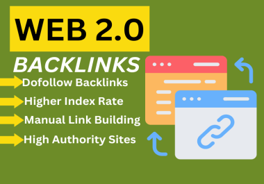 I will make manual 70 web 2 0 backlinks fully manual method