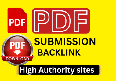 I will provide 65 best PDF submission manual backlinks