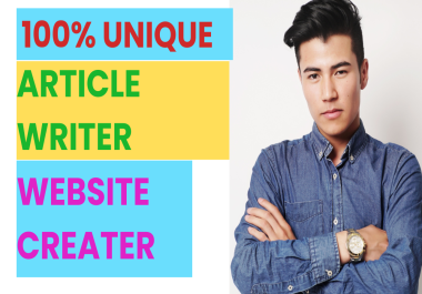 I Will Write For You 100 Unique Article For Your Website