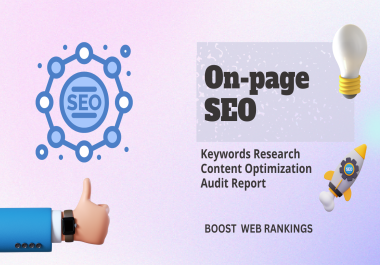 I Will Do On-page SEO to Boost Your Ranking in Google Increase Visibility