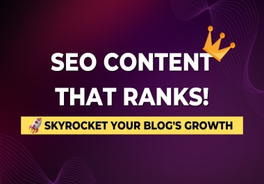 I will write an SEO friendly article,  blog post or website content