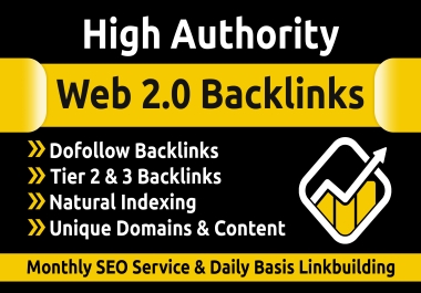 Land On Google's 1st page with High DA Web2.0 Backlinks