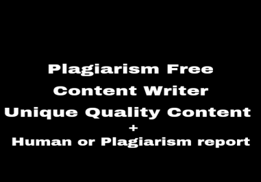 Ghost Article Writer Plagiarism Free or Unique Quality Content Writer