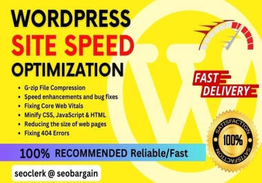 Fully Speed Optimize Wordpress Website and Improve Load Time