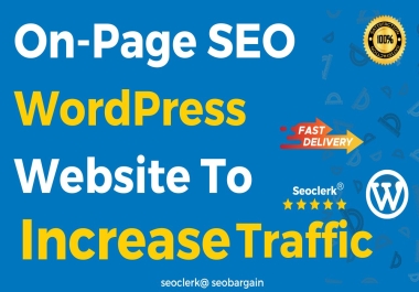 OnPage SEO Optimization for Wordpress Website to Increase Traffic