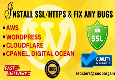 Install SSL Https Certificate on your Wordpress Website