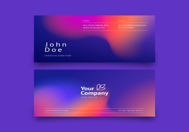 I will design professional business card or visiting card
