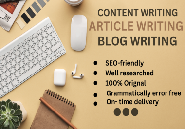 I will write captivating articles and blog on any subject for $10
