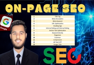 i will do On-Page SEO of your site