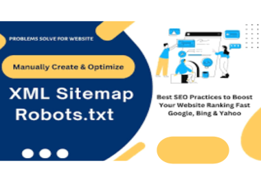 I will create optimize XML sitemap,  robots. txt file and webmaster tool for website SEO