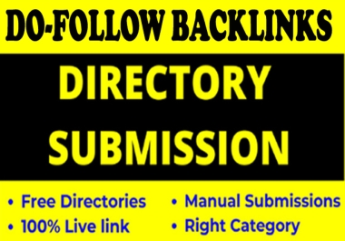 I will do provide 100 HQ Directory submission backlinks