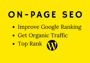I will do complete On-Page SEO Optimization for Google ranking