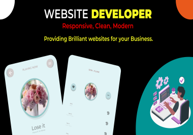I will Build modern responsive websites with HTML CSS and JavaScript