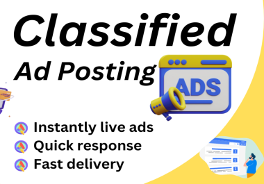 60 classified ads on top classified ad posting sites