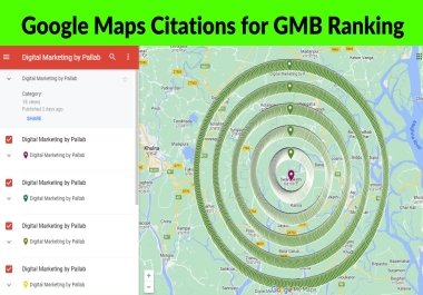 1600 Google maps citation for local seo