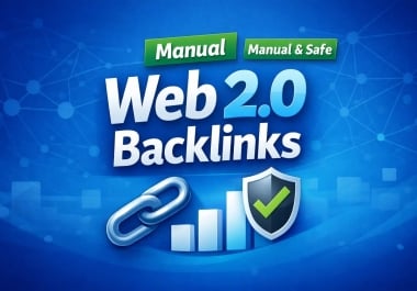 Get Powerful Manual 1000 Web 2.0 SEO Do-follow link building Backlinks to Ranking Your Website