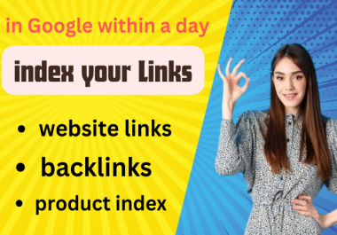 I will index website in google,  yahoo,  bing,  yandex search engines