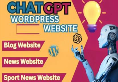 I will build chat gpt elementor web and auto blog website for you