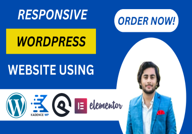 I will design and develop responsive wordpress website for your business