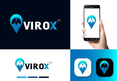 I will design modern minimalist trademark logo for website brand and company