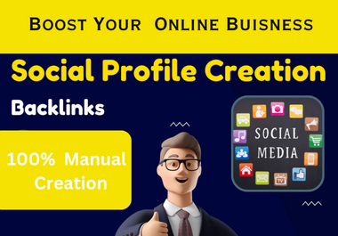 I will Do 100 Profile Creation Backlinks