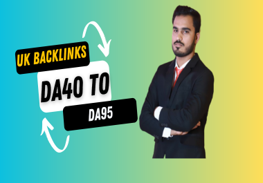 I will make 90 DA40 to DA95 high quality UK dofollow SEO contextual backlinks
