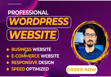 I will do business wordpress website design,  redesign and ecommerce website design