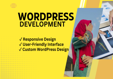 I will develop a professional responsive WordPress website design
