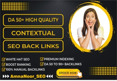 I will create 100 high quality SEO contextual backlinks with white hat link building