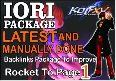 I will do IORI SEO PACKAGE backlinks service for top Google ranking page 1